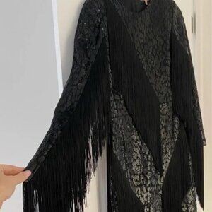 Michael Kors Fringe/Sequin Party Dress (Size 6) Never Worn! MSRP $8,950